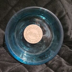Blue Recycled Glass Bowl
